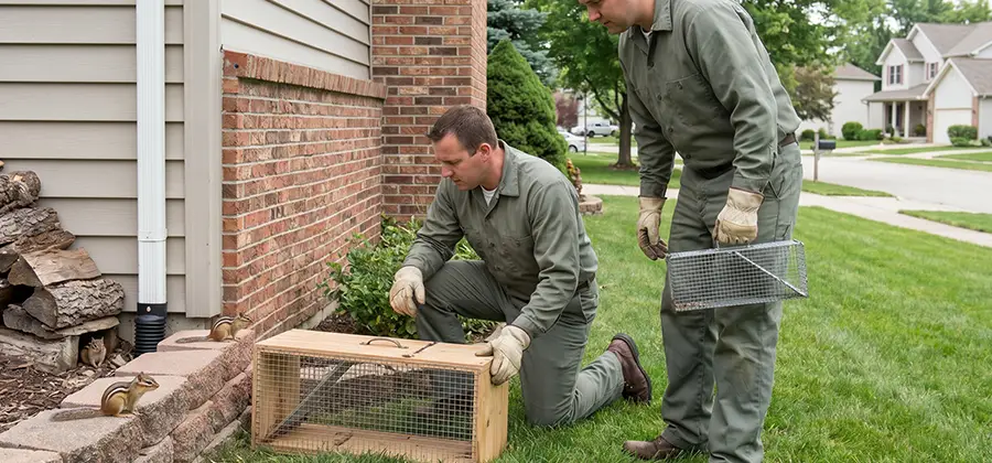 Remove Chipmunks From Yard in Kearny